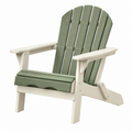 Adirondack Gartenstuhl 82 x 88 x 98 cm Kunststoff Grün Weiß klappbar