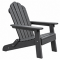 Adirondack Gartenstuhl 86 x 80 x 98 cm Kunststoff Anthrazit wetterbeständig