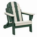 Adirondack Gartenstuhl 83 x 76 x 98 cm aus Kunststoff Grün Creme wetterbeständig